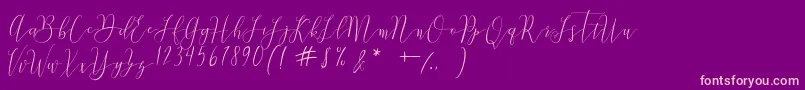 Bastille Free Font – Pink Fonts on Purple Background