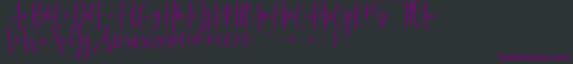 Więcej informacji o czcionce Basyar Jalai Czcionka Basyar Jalai – fioletowe czcionki na czarnym tle