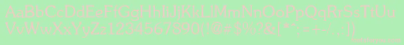 SoutaneRegular Font – Pink Fonts on Green Background