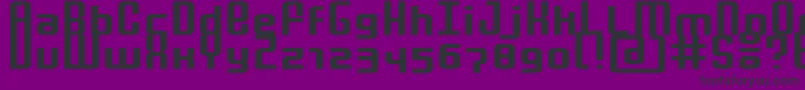 Шрифт MochaExtended – чёрные шрифты на фиолетовом фоне
