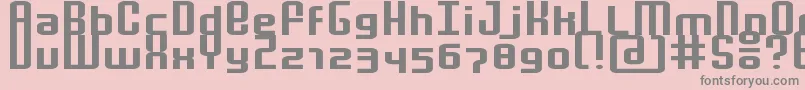 MochaExtended Font – Gray Fonts on Pink Background