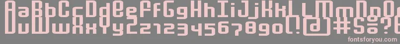 MochaExtended Font – Pink Fonts on Gray Background