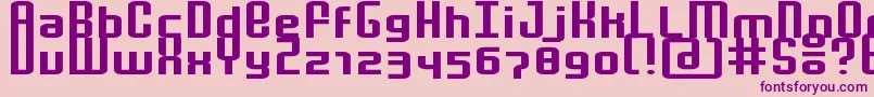 MochaExtended Font – Purple Fonts on Pink Background