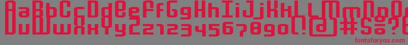 MochaExtended Font – Red Fonts on Gray Background
