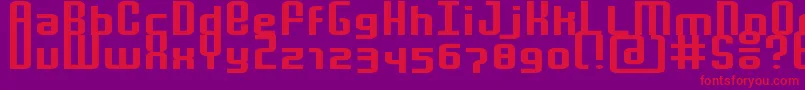 fuente MochaExtended – Fuentes Rojas Sobre Fondo Morado