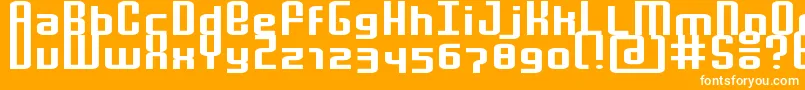 フォントMochaExtended – オレンジの背景に白い文字