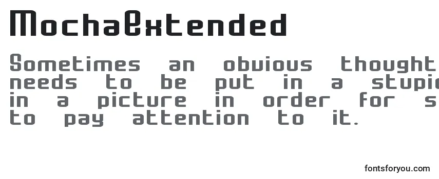 Review of the MochaExtended Font