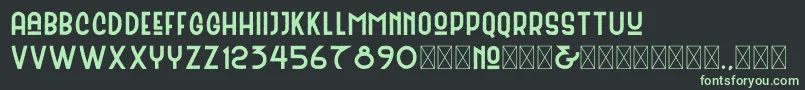Шрифт BataviaSansClean – зелёные шрифты на чёрном фоне