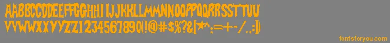 Шрифт BatFont – оранжевые шрифты на сером фоне