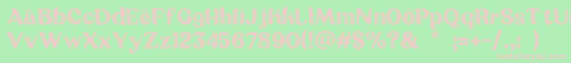 Batik Ganasan Font – Pink Fonts on Green Background