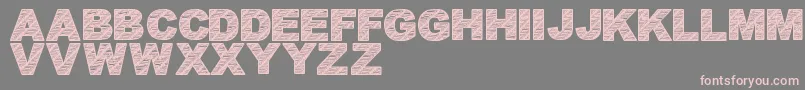 BatikFont1 Font – Pink Fonts on Gray Background