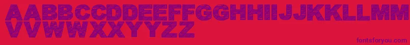 BatikFont1 Font – Purple Fonts on Red Background