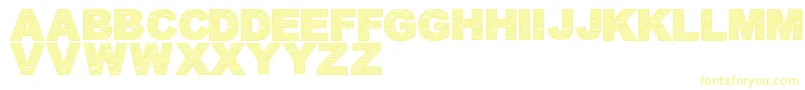 BatikFont1 Font – Yellow Fonts on White Background