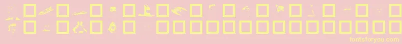 BATMAN   Font – Yellow Fonts on Pink Background