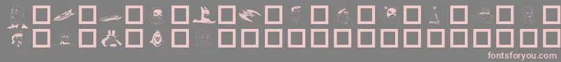 フォントBATMAN – 灰色の背景にピンクのフォント