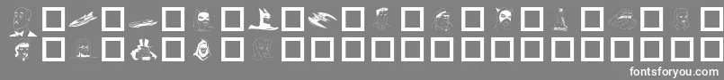 フォントBATMAN – 灰色の背景に白い文字