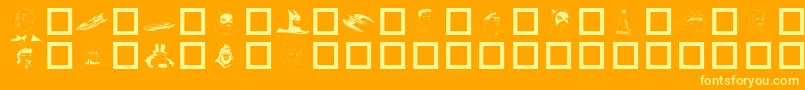 BATMAN Font – Yellow Fonts on Orange Background