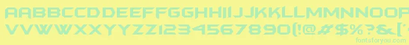 batmfa   Font – Green Fonts on Yellow Background