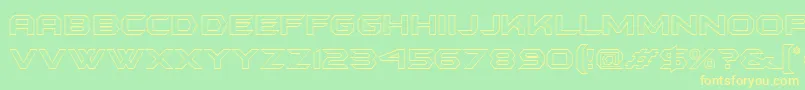 Шрифт batmfo   – жёлтые шрифты на зелёном фоне