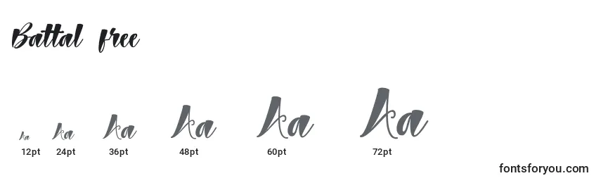 Battal free Font Sizes