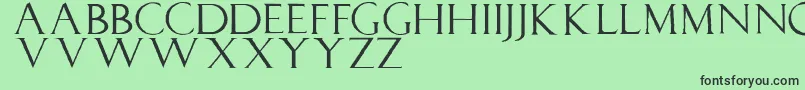 Lucapaciolirough Font – Black Fonts on Green Background