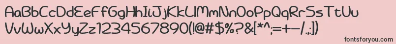 Battenberg and Custard Bold Font – Black Fonts on Pink Background