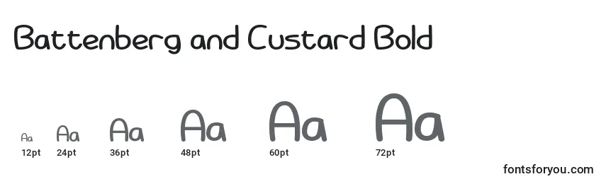 Battenberg and Custard Bold Font Sizes
