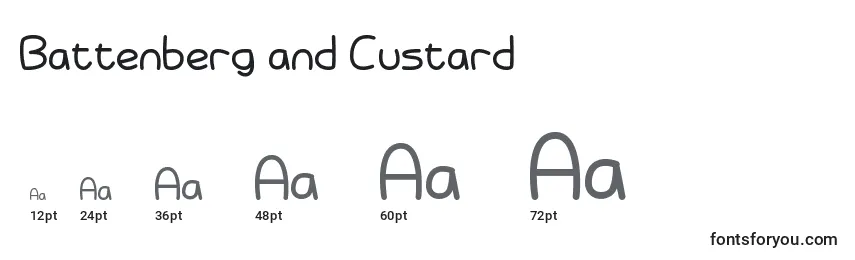 Размеры шрифта Battenberg and Custard