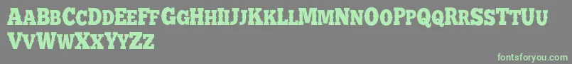 BATTLE ROAD DEMO Font – Green Fonts on Gray Background