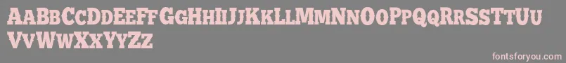 BATTLE ROAD DEMO Font – Pink Fonts on Gray Background