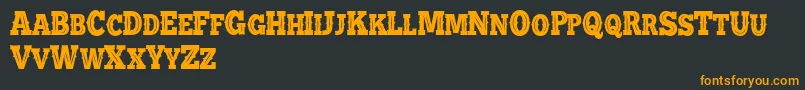 BATTLE ROAD VENTAGE DEMO Font – Orange Fonts on Black Background