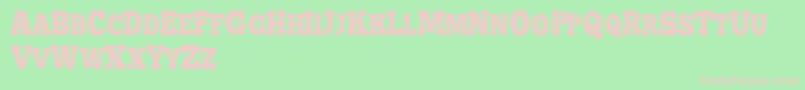 BATTLE ROAD VENTAGE DEMO Font – Pink Fonts on Green Background