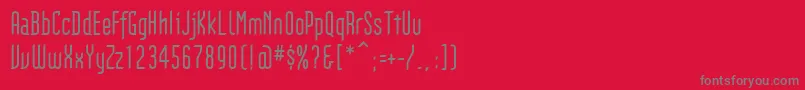 フォントGothikka – 赤い背景に灰色の文字