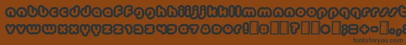 More about Baubau Font Baubau Font – Black Fonts on Brown Background