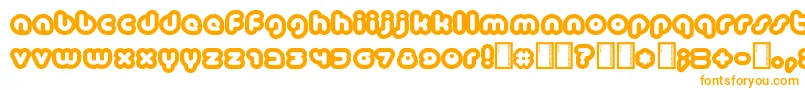 Baubau Font – Orange Fonts on White Background