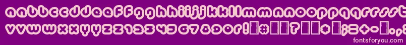 Baubau Font – Pink Fonts on Purple Background