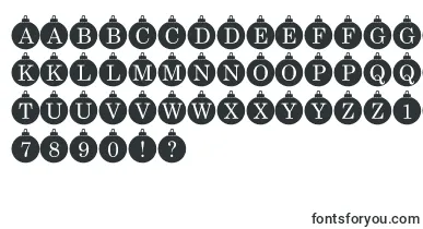 Bauble Monogram font – christmas Fonts