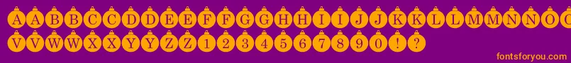 En savoir plus sur la police Bauble Monogram Police Bauble Monogram – polices orange sur fond violet