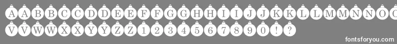 Подробнее о шрифте Bauble Monogram Шрифт Bauble Monogram – белые шрифты на сером фоне