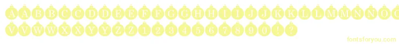 フォントBauble Monogram – 黄色のフォント