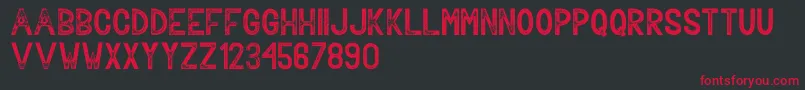 Bavalor Font – Red Fonts on Black Background