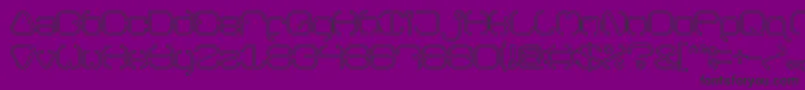 BAVARIA line-Schriftart – Schwarze Schriften auf violettem Hintergrund