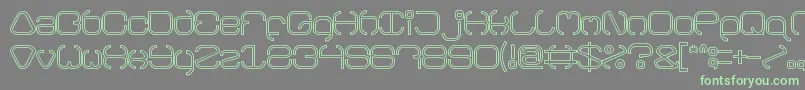 BAVARIA line-Schriftart – Grüne Schriften auf grauem Hintergrund