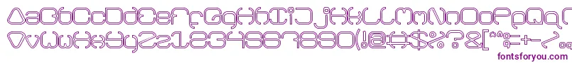 BAVARIA line-fontti – violetit fontit