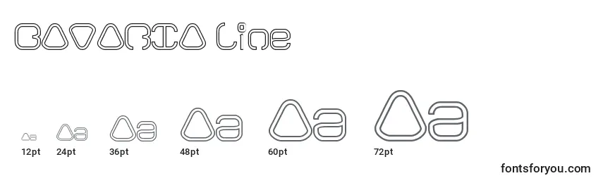 BAVARIA line Font Sizes
