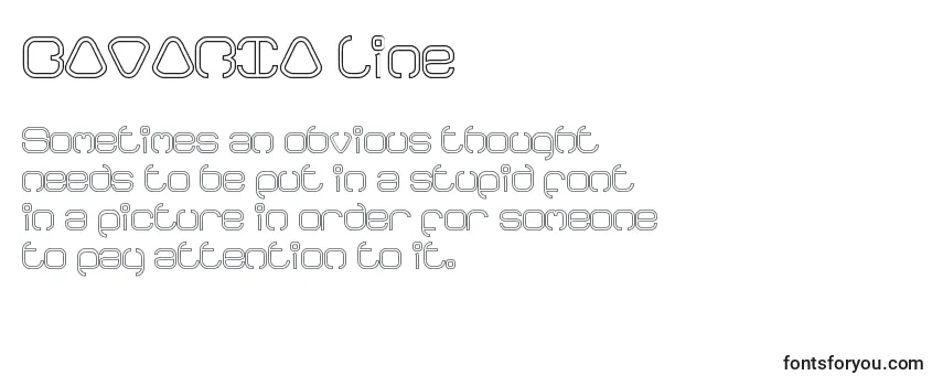 BAVARIA line Font