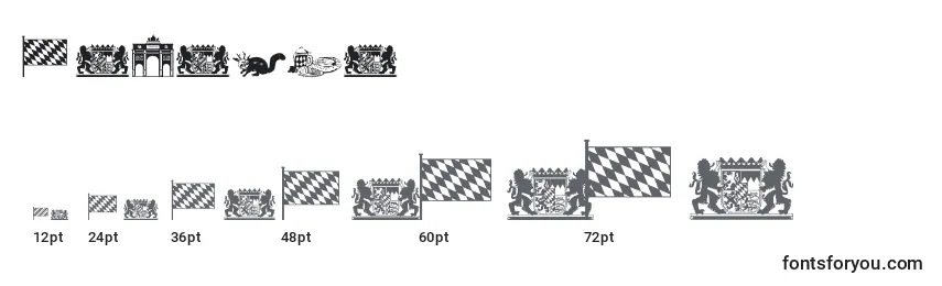 Размеры шрифта Bavaria (120835)
