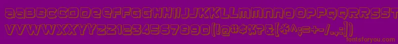 baveuse 3d Font – Brown Fonts on Purple Background