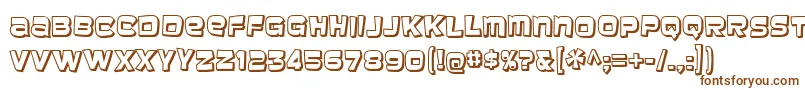 Шрифт baveuse 3d – коричневые шрифты