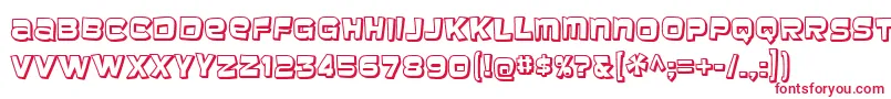 Шрифт baveuse 3d – красные шрифты на белом фоне
